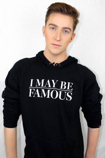 nubounsom I may be famous black hoodie